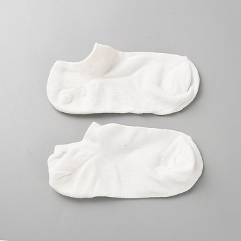 Cotton Non-slip Short Socks, Invisible Socks, White, 165x75x4mm