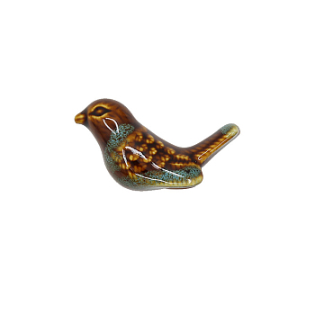 Bird Porcelain Drawer Knobs, Cabinet Pulls Handles, Doorknob Accessories, Pale Turquoise, 55x32x35mm