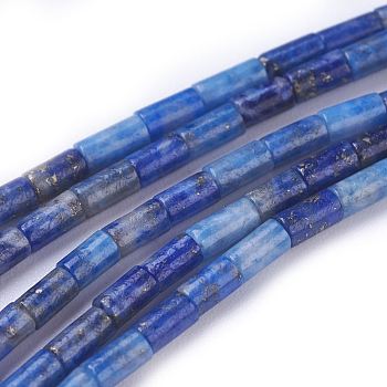 Natural Lapis Lazuli Beads Strands, Dyed, Column, Cornflower Blue, 4x2.2mm, Hole: 0.8mm, about 99pcs/strand, 15.7 inch(40cm)