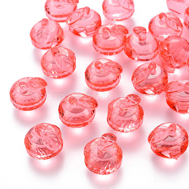 Salmon Fruit Acrylic Beads