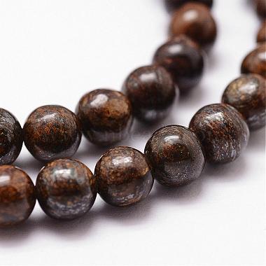 Bronzite naturel brins de perles(G-D840-57-6mm)-3