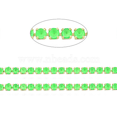 Brass Rhinestone Strass Chains(CHC-N017-003A-B01)-3