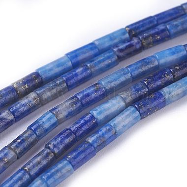 4mm CornflowerBlue Column Lapis Lazuli Beads