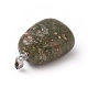 Pendentifs d'unakite naturelle(G-K302-B01)-3