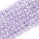 Spray Painted Crackle Glass Beads Strands(CCG-Q002-6mm-02)-1