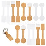 500Pcs 4 Styles Folding Blank Paper Jewelry Price Tags, Writable Adhesive Jewelry Label Tag for Rings, Necklace, Bracelet, Round and Rectangle, Mixed Color, 5.1~6.8x1.2~1.4x0.01~0.03cm, 125pcs/style(CDIS-FS0001-33)