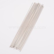 Steel Beading Needles, about 0.7mm thick, 121mm long, approx 25~30pcs/bag(X-ES011Y)