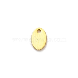 925 Sterling Silver Chain Extender Drop, Golden, Oval, 5.5x3.5x0.5mm, Hole: 1mm(STER-R010-03G-03)