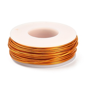 Round Aluminum Wire, Gold, 18 Gauge, 1mm, about 23m/roll