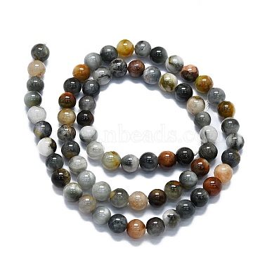 Natural Eagle Eye Stone Beads Strands(G-K245-A09-02)-2
