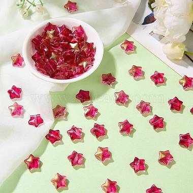 100Pcs Gradient Color Handmade Lampwork Beads(DIY-SZ0010-51D)-4