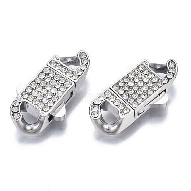 Stainless Steel Color Oval 304 Stainless Steel Box Clasps