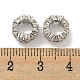 Rack Plating Brass Micro Pave Clear Cubic Zirconia European Beads(KK-L215-012P)-2