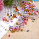 200Pcs 10 Colors Spray Painted Glass Beads(GLAA-SZ0001-79)-3