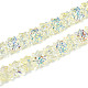 Baking Paint Electroplate Transparent Glass Beads Strands(EGLA-N020-04H)-1