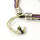 Gifts for Men Valentines Day Lava Rock Beads Bracelets(BJEW-D264-M)-4