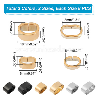 48Pcs 6 Style Electrophoresis 304 Stainless Steel Slide Charm(STAS-UN0008-58)-3