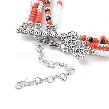 Round Seed Beads Multi-strand Necklaces(NJEW-JN03460-02)-5