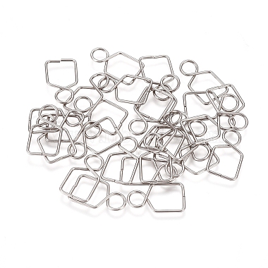 304 Stainless Steel Chandelier Connectors Clips Pins(STAS-WH0014-51)-2
