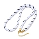 Ployester Core-Wrapped Round Cord Necklace Making(KK-CBACFA2-03G)-3