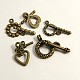 Tibetan Style Toggle Clasps(TIBE-A001-AB-NF)-1