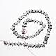 Non-magnetic Synthetic Hematite Bead Strands(G-F300-24D-09)-2