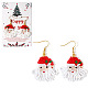 Bohemian Santa Claus Tassel Glass Beads Dangle Earrings(LB4311)-1