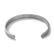 Carved Word Amulet 304 Stainless Steel Cuff Bangles(BJEW-P307-04P)-3