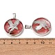 Cherry Quartz Glass Pendants(GG-CBA040B-02P-01)-2