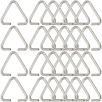 304 Stainless Steel Triangle Rings, Buckle Clasps, Fit for Top Drilled Beads, Webbing, Strapping Bags, Stainless Steel Color, 10~11x12~13x1mm, 600pcs(STAS-SP0001-80A)