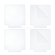 Acrylic Transparent Pressure Plate, Rectangle, Clear, 14.4x12.95x0.4cm(OACR-CN0001-03)
