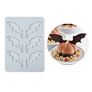 Devil Wing DIY Silicone Molds, Fondant Molds, Resin Casting Molds, for Chocolate, Candy, UV Resin & Epoxy Resin Craft Making, Light Grey, 133x95x30mm(BAKE-PW0010-22)
