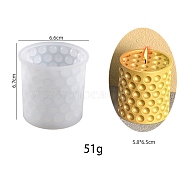 Silicone Candle Molds, For Candle Making Tools, Geometric Pattern, 6.6x6.7cm(CAND-PW0009-13C)