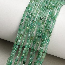Natural Emerald Beads Strands, Faceted, Round, 2mm, Hole: 0.5mm, about 193~216pcs/strand, 15.43''~15.55''(39.2~39.5cm)(GG-CBA77FB-B13-2mm)