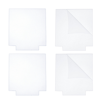 Acrylic Transparent Pressure Plate, Rectangle, Clear, 14.4x12.95x0.4cm