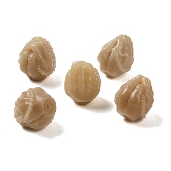 Natural Bodhi Root Beads, Buddha Beads, Plam, Camel, 15~17x14~16x14~16mm, Hole: 1.8mm