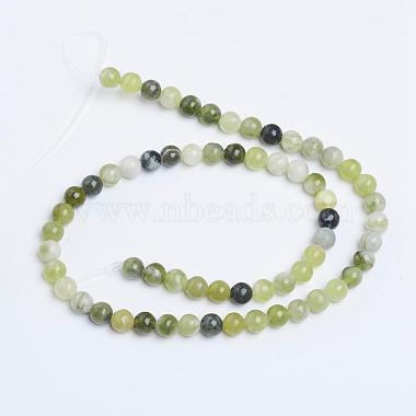 Natural Qinghua Jade Beads Strands(G-G818-01-6mm)-6