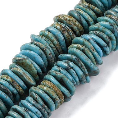 Light Sky Blue Nuggets Synthetic Turquoise Beads