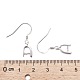 крючки для серег из серебра 925 пробы с родиевым покрытием 925(STER-I009-07P)-3