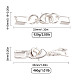 SUNNYCLUE 24 Sets 2 Colors Clip Ends With Lobster Claw Clasps(FIND-SC0001-94)-2