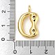 Rack Plating Brass Micro Pave Cubic Zirconia Pendants(KK-A200-24G-D)-3