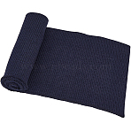 Polyester Ribbing Fabric for Cuffs, Waistbands Neckline Collar Trim, Baseball Sport Clothes Hem, Prussian Blue, 950~980x130~145x1.5mm(DIY-WH0430-351D)