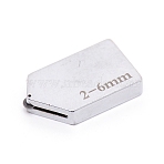 Steel Glass Cutter Head, Glass Straight Cutting Tile Cutter Head, 2.7x1.5x0.5cm, Hole: 4mm, Inner Diameter: 15x1mm, for 2~6mm Glass(TOOL-WH0133-01B)