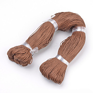 Waxed Cotton Cord, Sienna, 1.5mm, about 360yard/bundle(330m/bundle)(YC-S007-1.5mm-290)