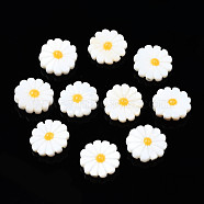 Natural Freshwater Shell Beads, with Enamel, Flower, Gold, 12x4mm, Hole: 0.9mm(SHEL-N026-143A-149D)