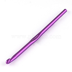 Random Single Color Aluminum Crochet Hooks, Single Color per Bag, Pin: 5.5mm, 148x5.5mm(TOOL-R058-08)