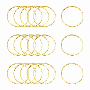 Brass Linking Rings, Golden, 25x1mm