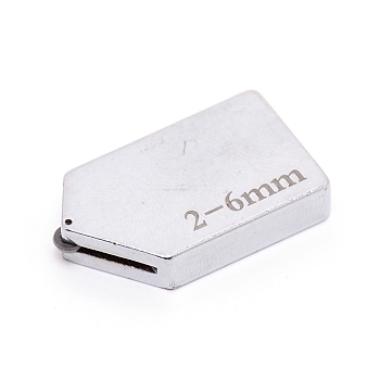 Steel Glass Cutter Head, Glass Straight Cutting Tile Cutter Head, 2.7x1.5x0.5cm, Hole: 4mm, Inner Diameter: 15x1mm, for 2~6mm Glass