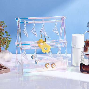Transparent Acrylic Earring Display Stands(EDIS-WH0024-07)-6