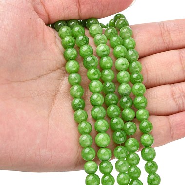 Natural Mashan Jade Round Beads Strands(X-G-D263-6mm-XS17)-4
